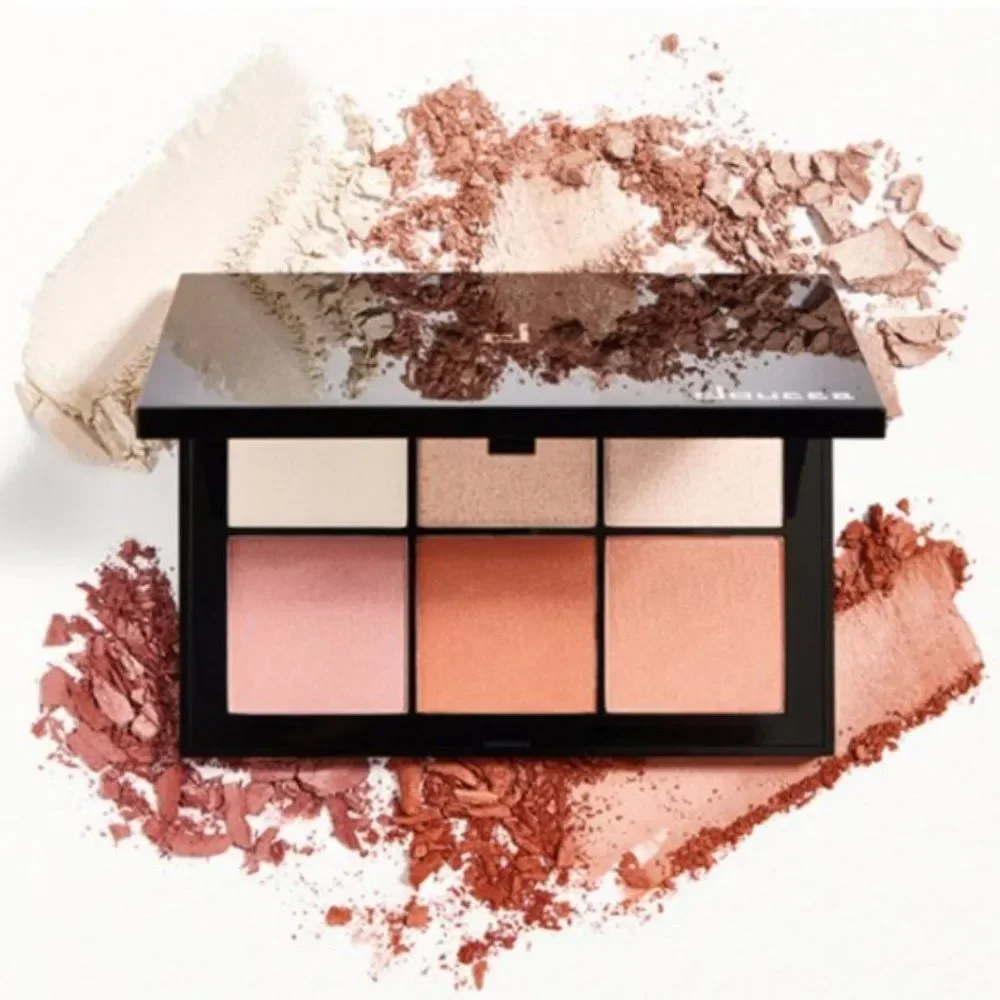 Doucce Posh Powder Palette Blush and Highlighter 6 Colors Full Size New In Box